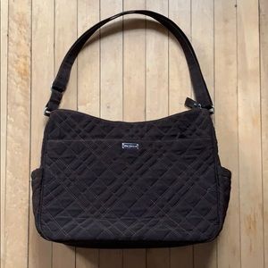 Vera Bradley small brown tote bag